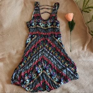 multi color & patterned dress